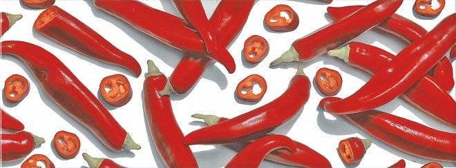 Керамическая плитка Декор Салерно Перчики 15x40