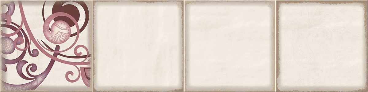 Керамическая плитка faenza wine ornament frise 2 15,6x63