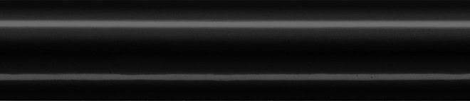 Керамическая плитка Бордюр Багет Граньяно черный 3x15