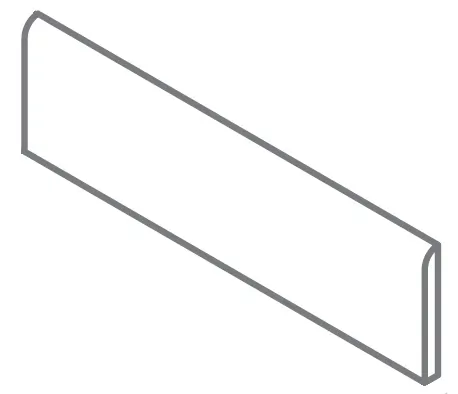 Плинтус Италон Фоссил Блэк 610130006226 серый 7.2x60