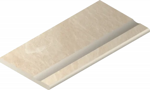 Бортик Италон Материя x2 Магнезио с выемкой закругленный 620090001197 бежевый 30x120