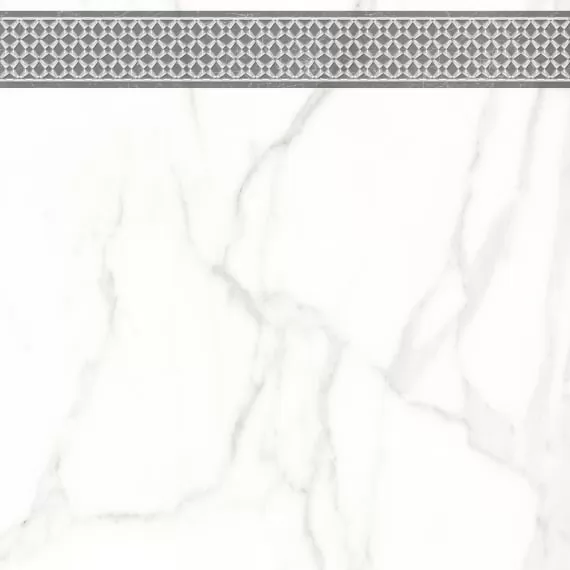 Керамическая плитка Декор lasselsberger Каррара Нова 7346-0003 белый 45x45 45x45