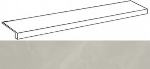 Ступени Континуум Сильвер ступ. фронт 33x120