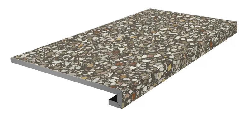 Ступени kerama marazzi km6060g0051rgcf фронтальная клееная Бричиола коричневый матовый обрезной 33x60