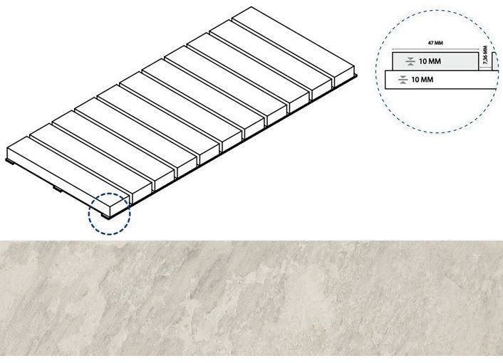 Керамогранит айс решётка стрим 10 25x60