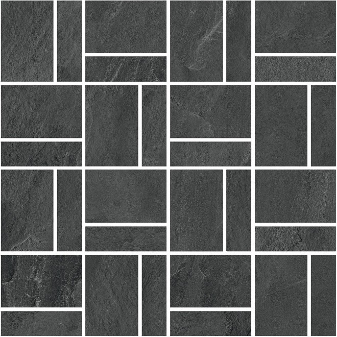 Керамогранит Декор Про Слейт антрацит мозаичный 30x30