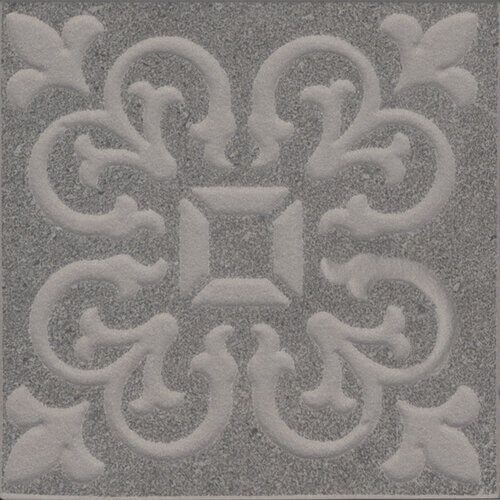 Керамогранит Вставка Про Матрикс серый темный 9,5x9,5