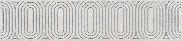 Керамогранит Бордюр Безана серый светлый обрезной 5,5x25