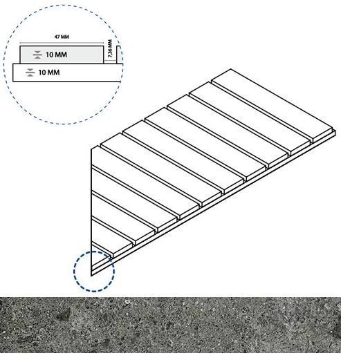 Керамогранит грэй решётка стрим 10 пр 25x60