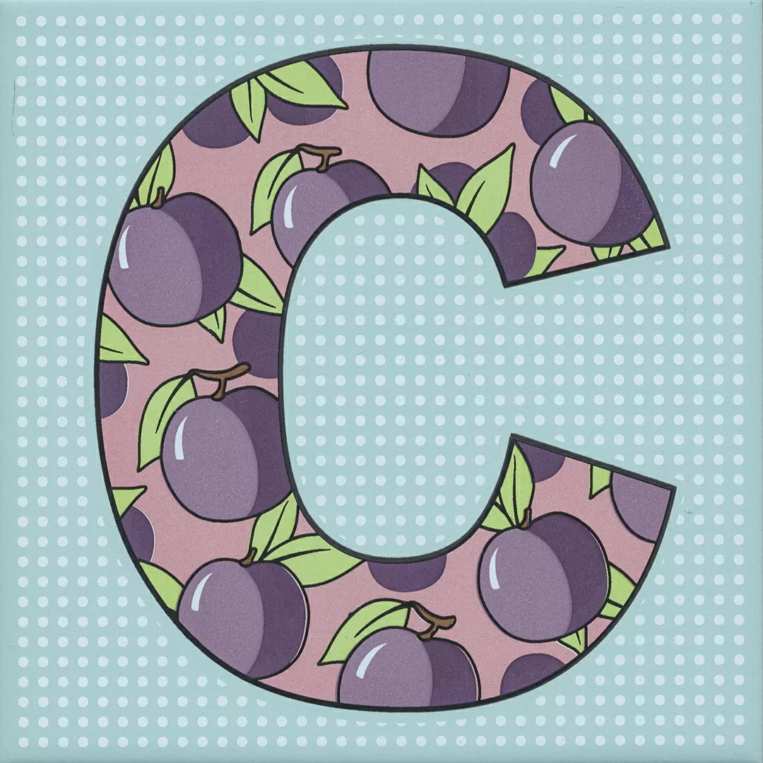 Керамическая плитка Декор kerama marazzi hgd\a544\5185 Сад-огород Слива матовый 20x20