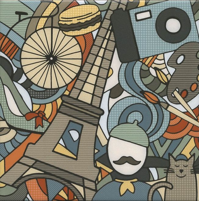 Керамическая плитка Декор Дефанс stg\a624\5009 20x20