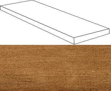 Ступени верити коньяк угловая левая 33x120