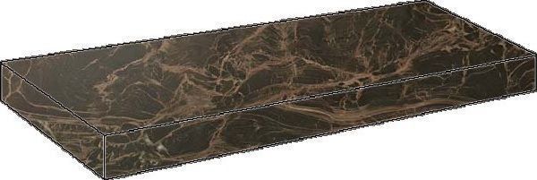 Ступени с.м. фраппучино дарк угловая левая 33x60