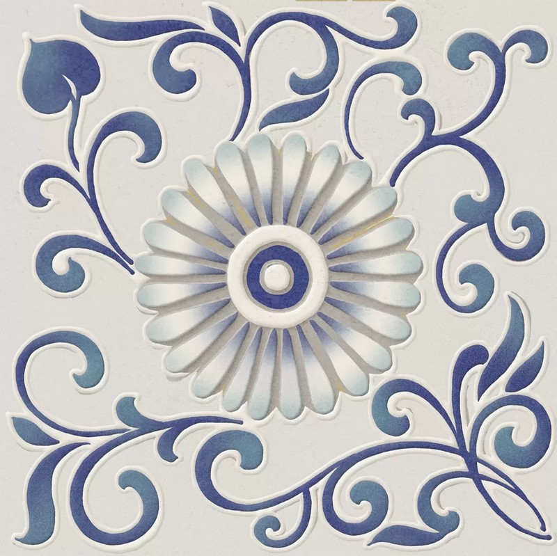 Керамическая плитка Декор kerama marazzi kmd3sta012bn Шавен 6 матовый 20x20