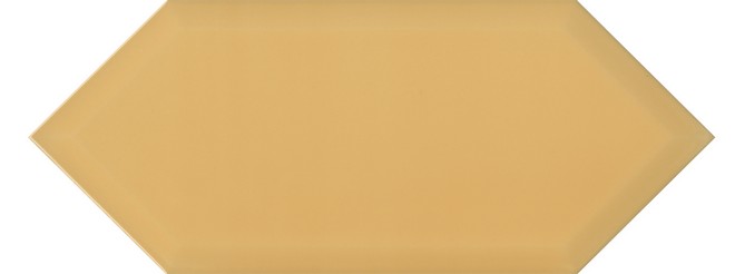 Керамическая плитка Алмаш грань желтый 14x34