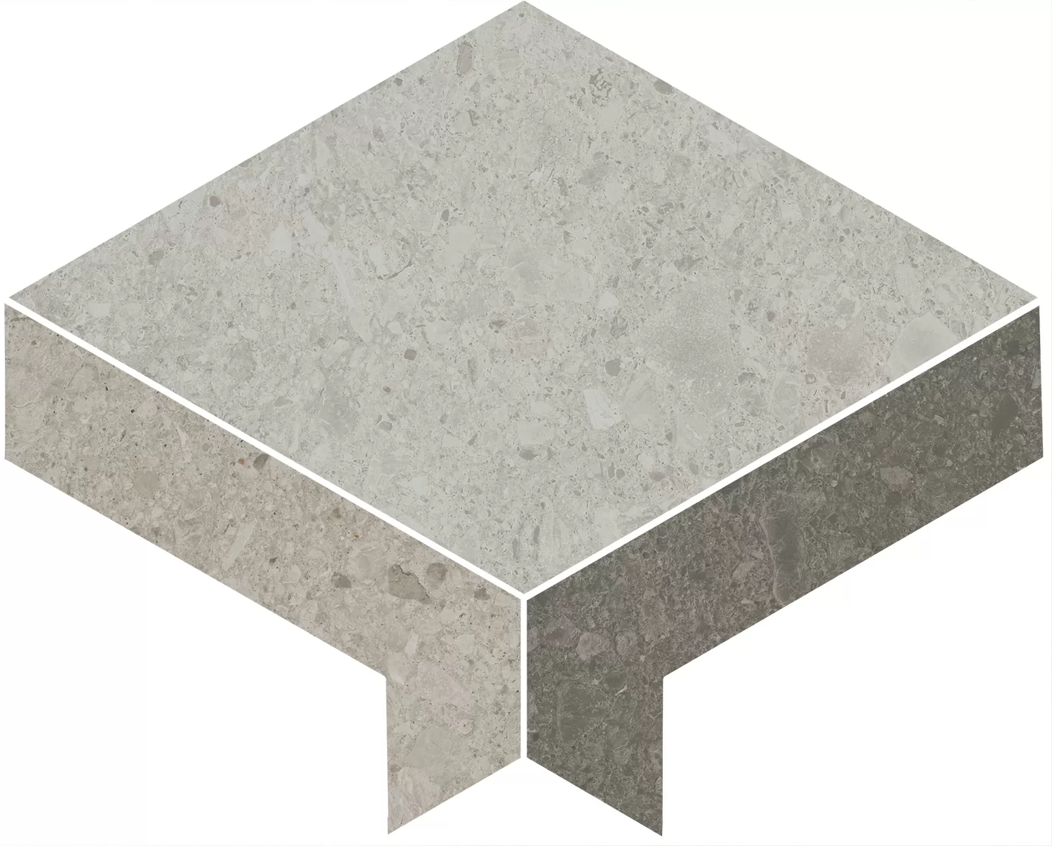 Керамическая плитка Декор kerama marazzi id171 Декор Чеппо ди Гре 2 наборный матовый обрезной 24x30