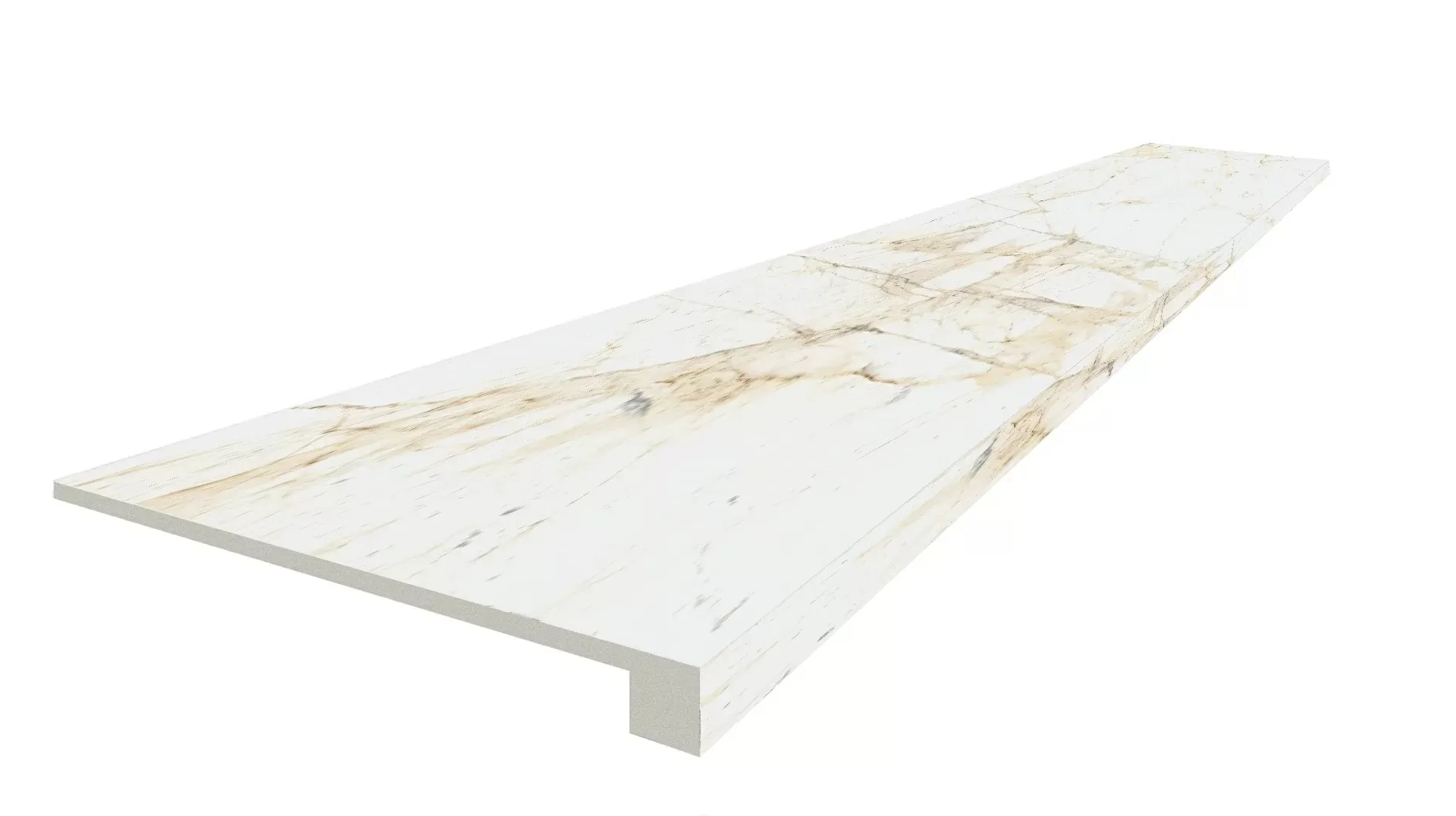 Ступени coliseumgres Канова Уайт фронтальная 620070002817 белый 33x120