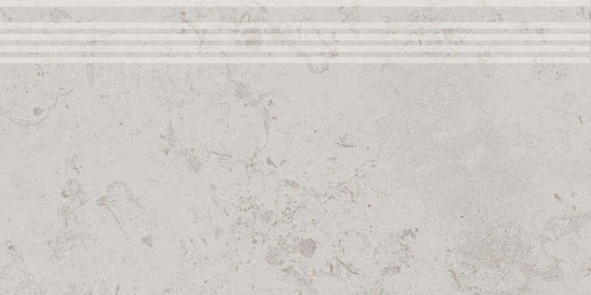 Ступени Про Лаймстоун серый светлый обрезной 30x60