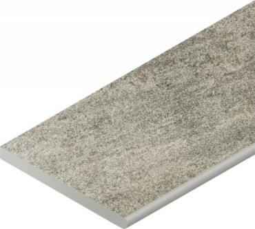 Керамогранит Бортик Нордика Сильвер закругленный правый 620090001064 серый 30x60