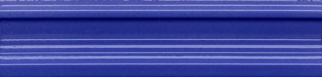 Керамическая плитка Бордюр Багет синий 5x20