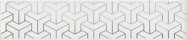 Керамогранит Бордюр Ломбардиа белый 5,4x25