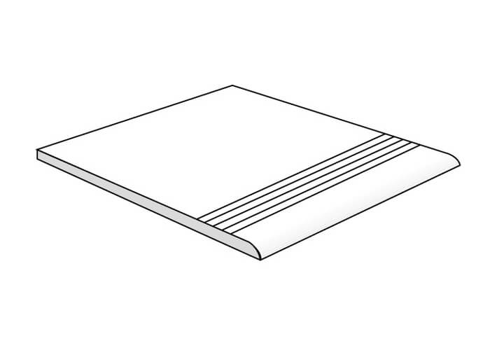 Ступени asfalto white st01 40x40