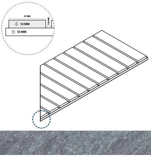 Керамогранит силвер решётка стрим 10 пр 25x60