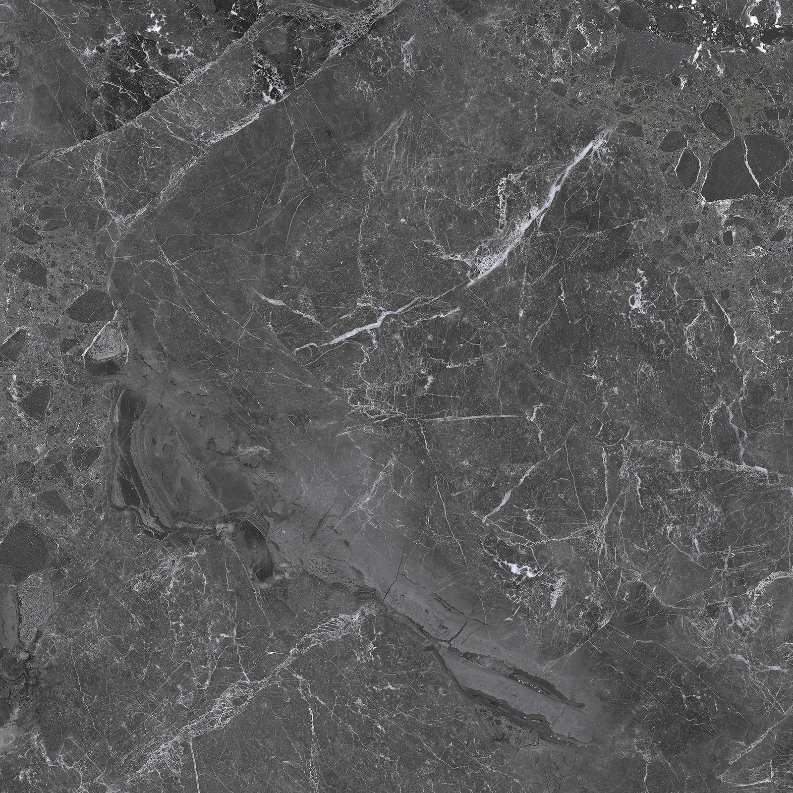 Керамогранит delacora Грейни Дарк 6060gry99 черный 60x60