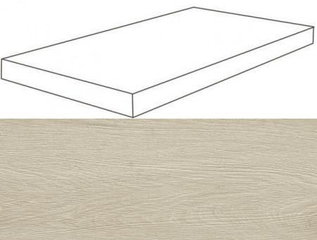 Ступени верити вайт угловая правая 33x120