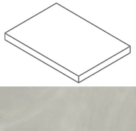 Ступени Континуум Сильвер ступ. угл.пр 33x160