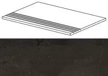 Ступени marvel absolute brown  gradino 30x60