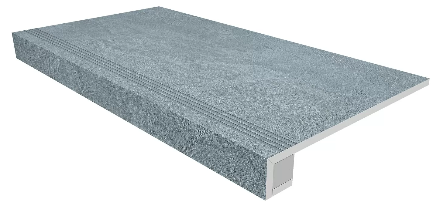 Ступени Комплект estima sr02 spectrum blue (33x120 непол. прямоугол. бортик с насечками + Подступенок 14,5x120) 33x120