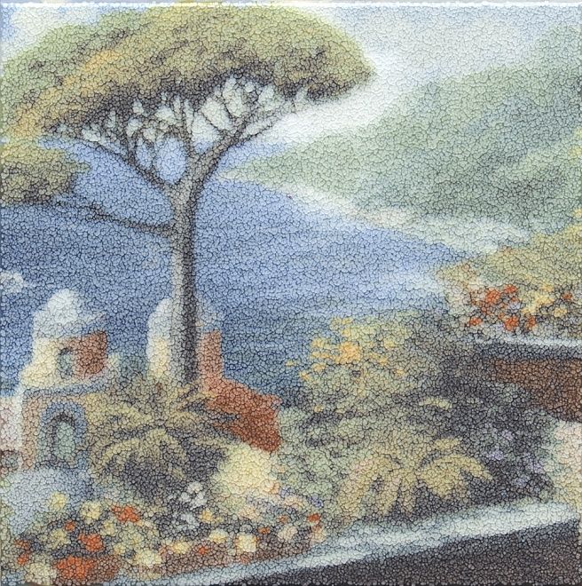 Керамическая плитка Декор Позитано Пиния 20x20