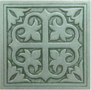 Керамическая плитка enigma вставка серебряный 5x5