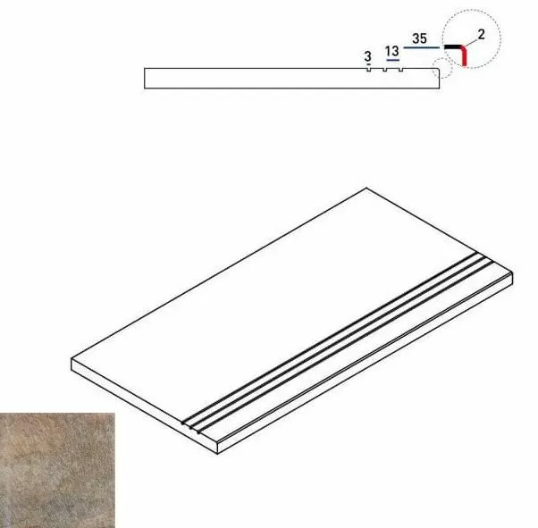 Керамогранит ЭМЕРАЛЬД БОРtИК 30x60 ГРИП 30x60
