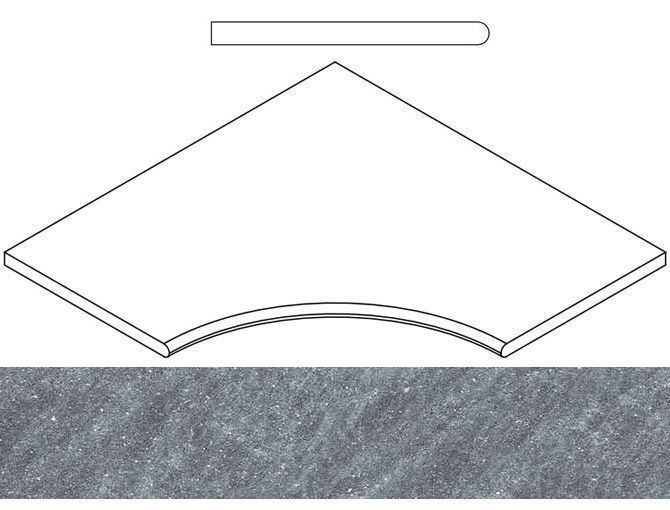 Керамогранит СИЛВЕР БОРТИК 60x60 УГЛ.ЗАКР.30 60x60
