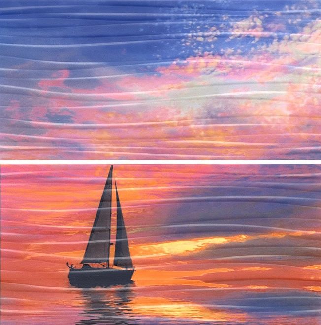 Керамическая плитка панно тиррено закат обрезной 60x60