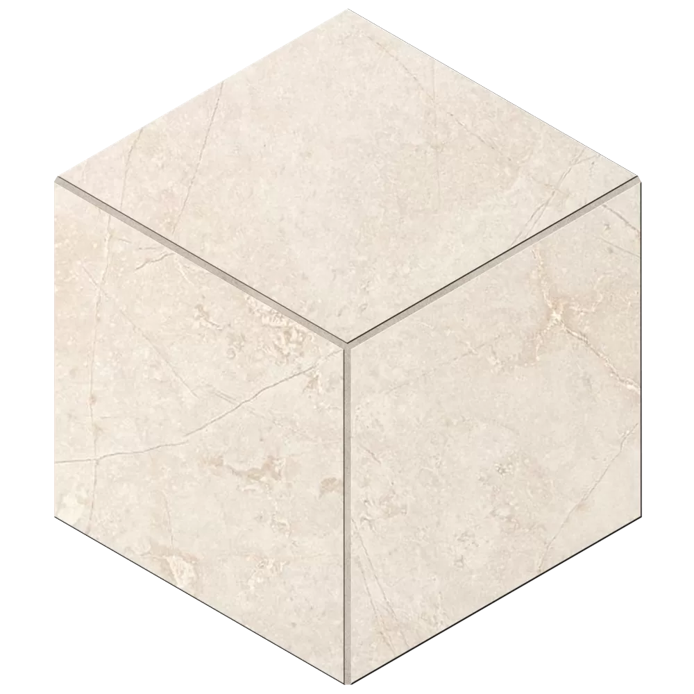 Мозаика estima ma02 ametis marmulla cube light beige бежевый непол. 25x29