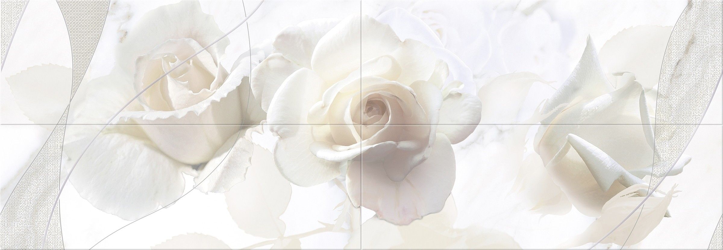 Керамическая плитка calacatta rosa (комплект 4 шт.) 48,4x140