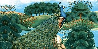 Керамическая плитка Декор Павлин 30x60