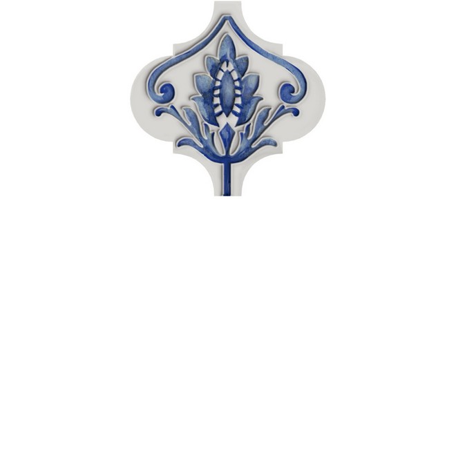 Керамическая плитка Декор Арабески Майолика 7 6,5x6,5