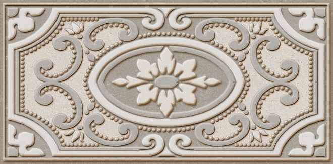 Керамическая плитка Декор Пьяцца 2 матовый 9,9x20