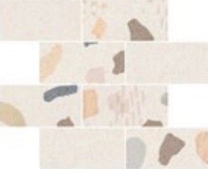 Мозаика impression декор кирпичная кладка теплая гамма r9 7x14