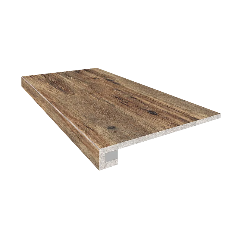 Ступени Комплект estima bg01 brigantina oak (Ступень 33x120 непол. прямоугол. бортик без насечек + Подступенок 14,5x120) 33x120