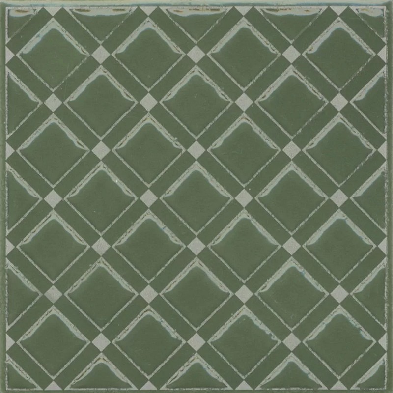 Керамическая плитка Декор kerama marazzi kmd3sta015gn Бахия 1 зеленый глянцевый 9.8x9.8