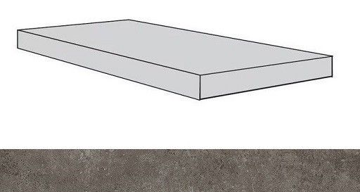 Ступени Дрифт Грей ступень угловая левая 620070001397 33x80