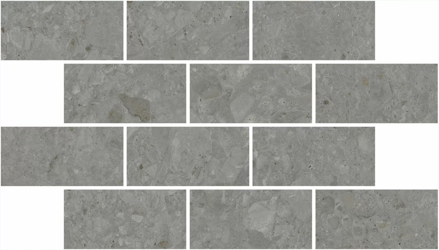 Керамическая плитка Декор kerama marazzi dd606120\mm Чеппо ди Гре мозаичный серый темный матовый обрезной 20x34.6