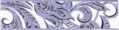 Керамическая плитка садко синий бордюр 01 6,5x25