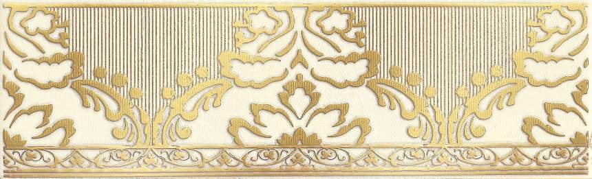 Керамическая плитка Катар бордюр белый 7,5x25