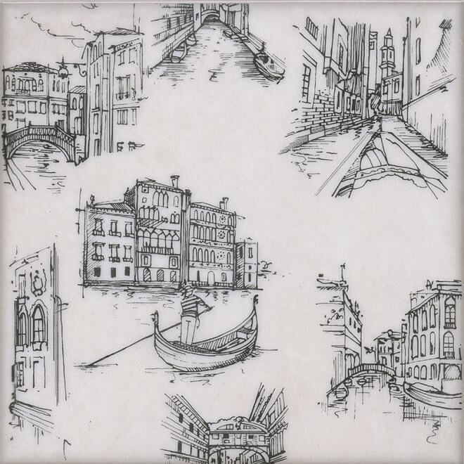 Керамическая плитка Декор Марчиана venezia stg\a539\5261 20x20